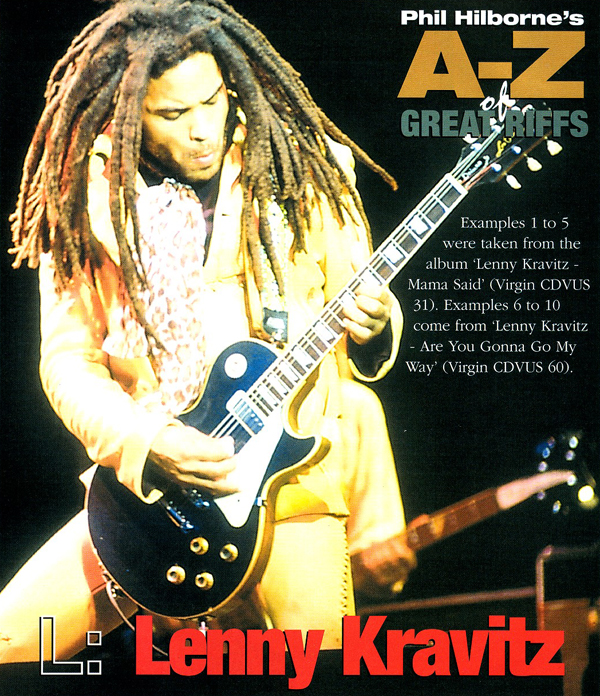 Lenny Kravitz - 10 Riffs