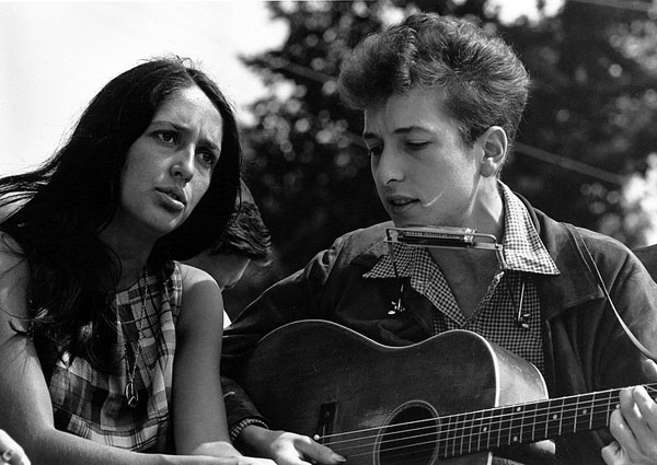 Боб Дилан и Джоан Баез